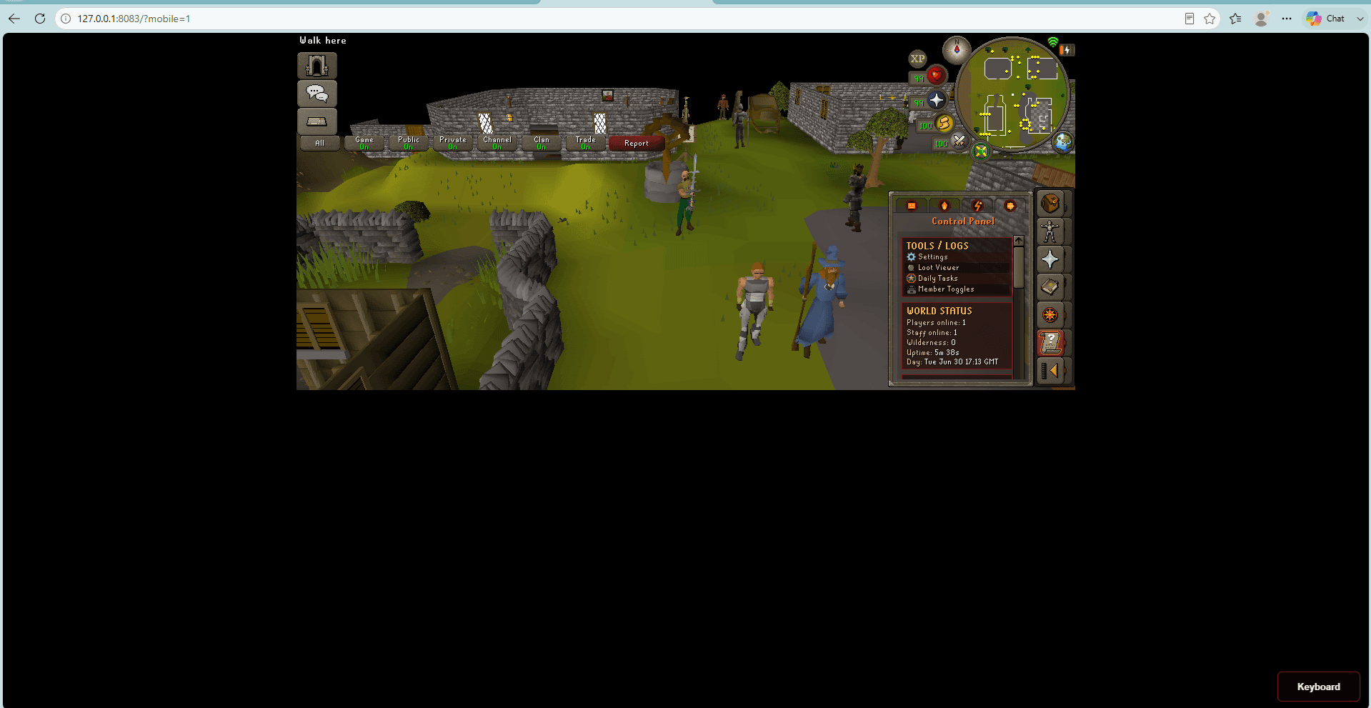 Mobile RSPS Web Client - Image 1